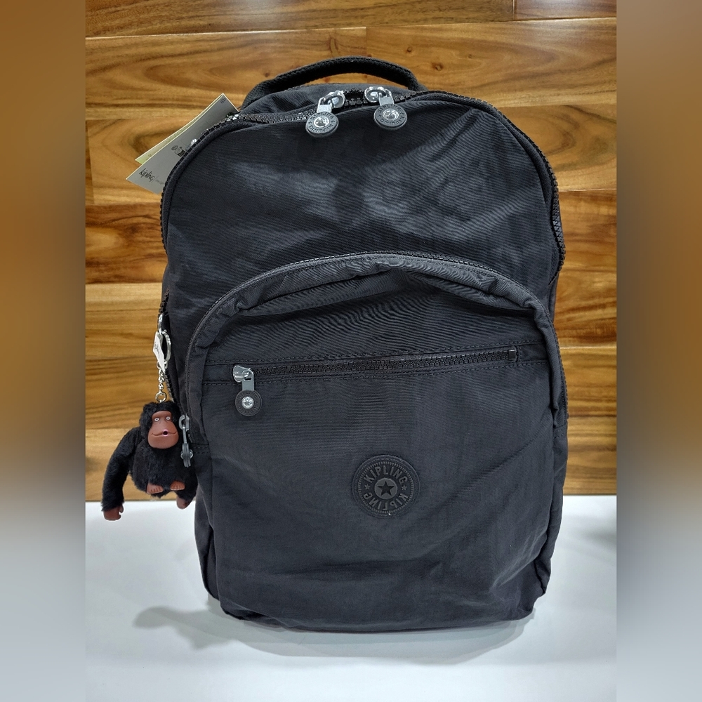 Kipling Backpack Black laptop NEW Unisex seoul LARGE